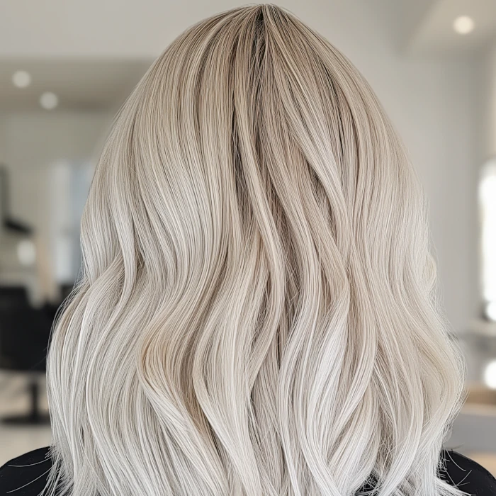 Blonde balayage hair colour
